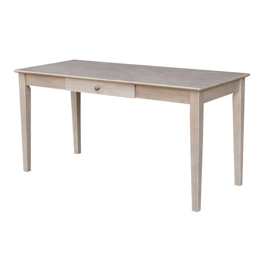International Concepts - Writing Desk with Drawer - Large in Washed Gray Taupe Finish - OF09-42 veiw 1