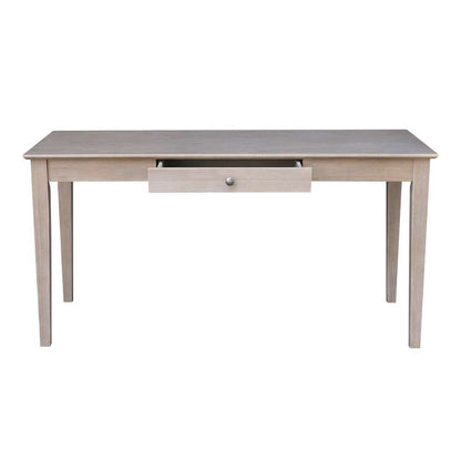 International Concepts - Writing Desk with Drawer - Large in Washed Gray Taupe Finish - OF09-42 veiw 4