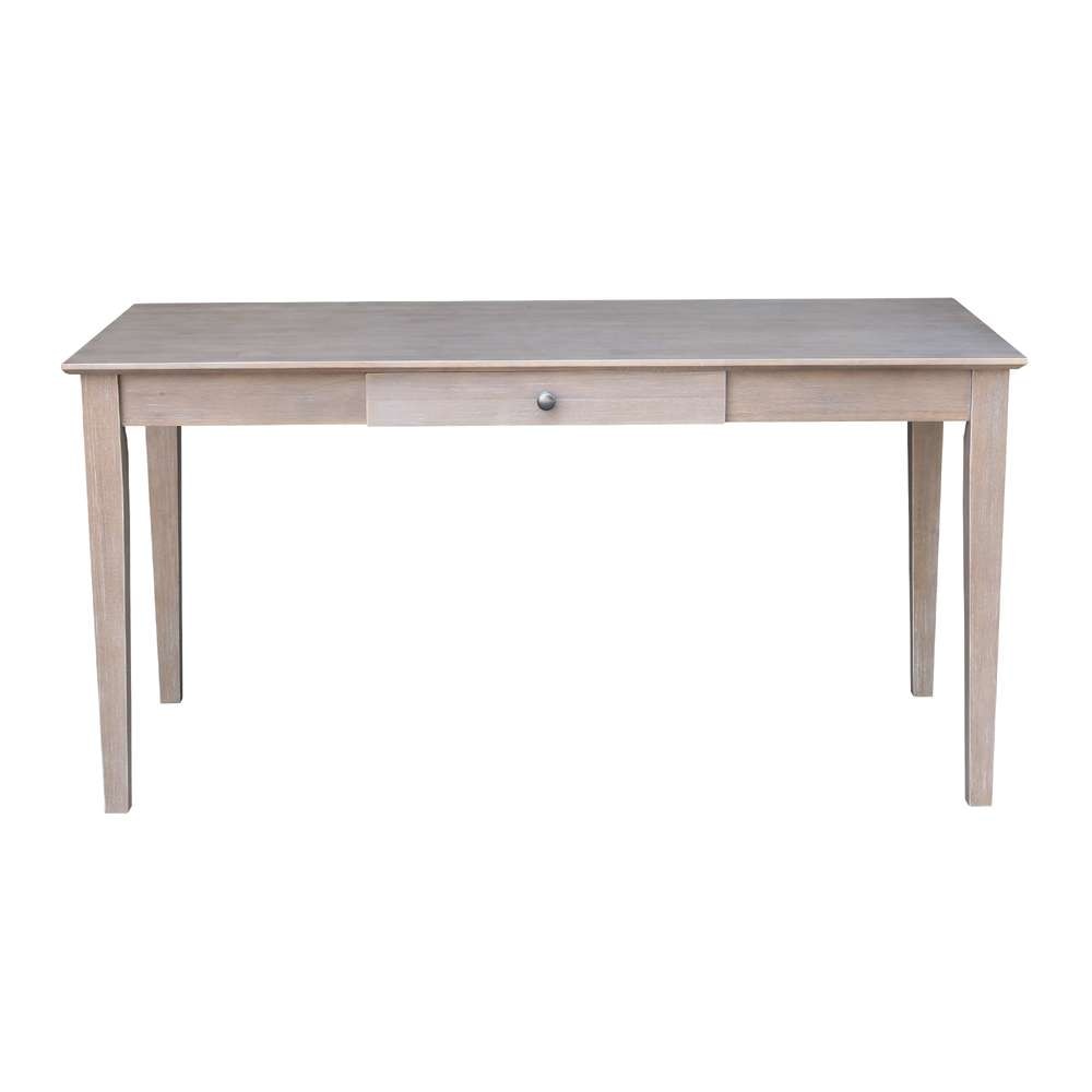 International Concepts - Writing Desk with Drawer - Large in Washed Gray Taupe Finish - OF09-42 veiw 5