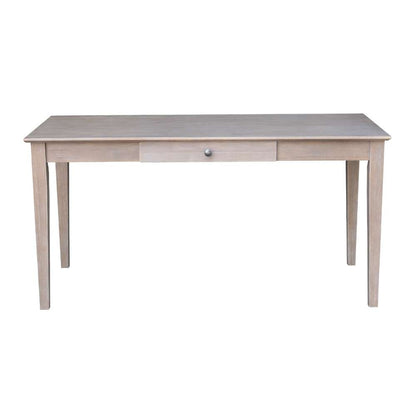 International Concepts - Writing Desk with Drawer - Large in Washed Gray Taupe Finish - OF09-42 veiw 5