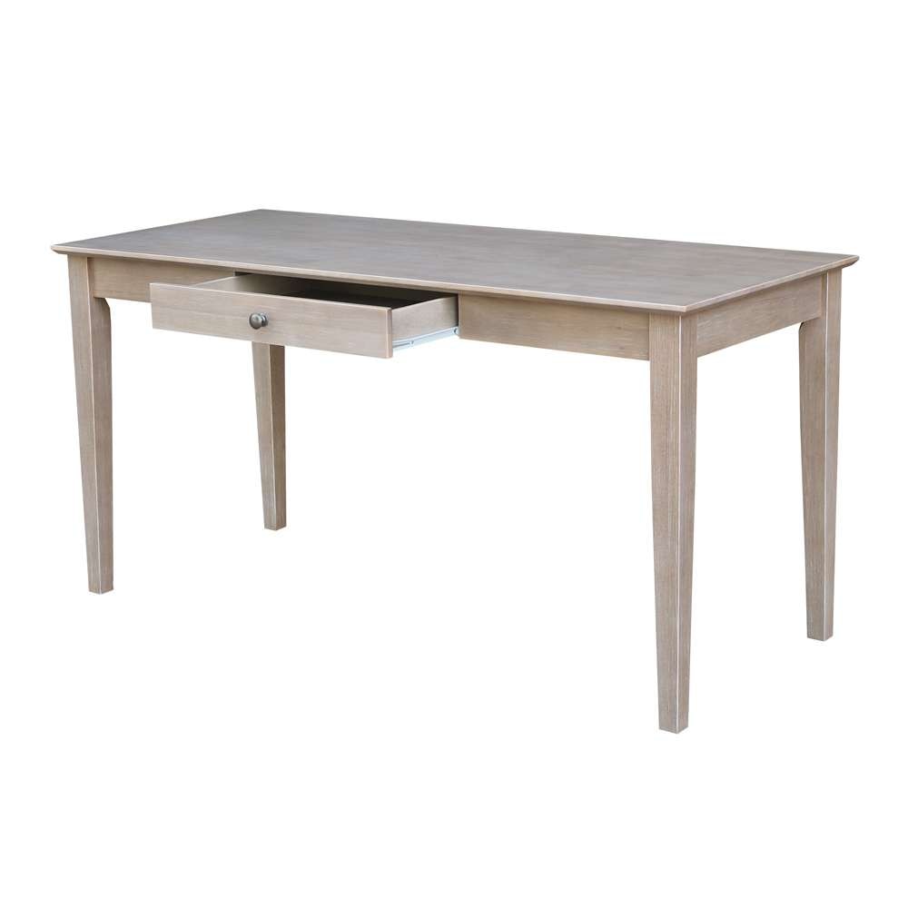 International Concepts - Writing Desk with Drawer - Large in Washed Gray Taupe Finish - OF09-42 veiw 6