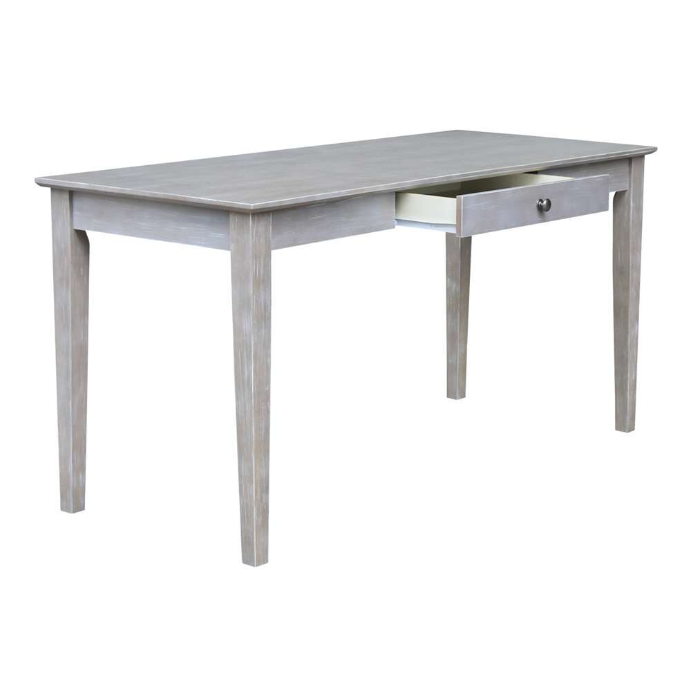 International Concepts - Writing Desk with Drawer - Large in Washed Gray Taupe Finish - OF09-42 veiw 7