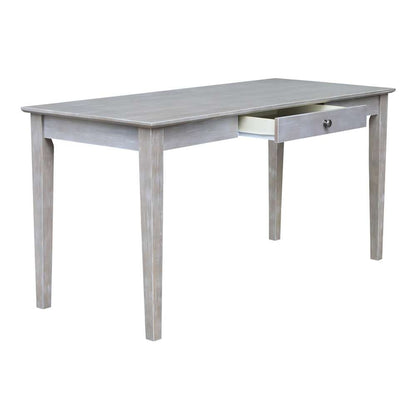 International Concepts - Writing Desk with Drawer - Large in Washed Gray Taupe Finish - OF09-42 veiw 7