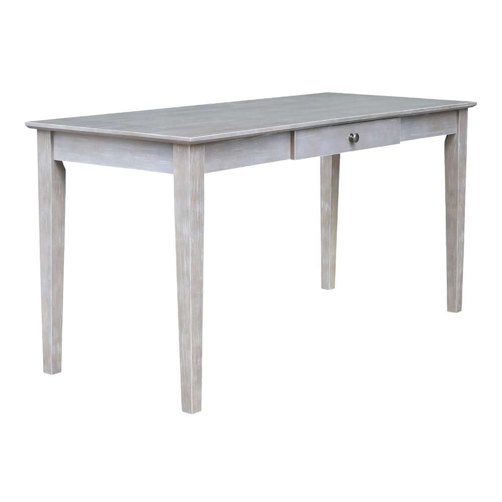 International Concepts - Writing Desk with Drawer - Large in Washed Gray Taupe Finish - OF09-42 veiw 8