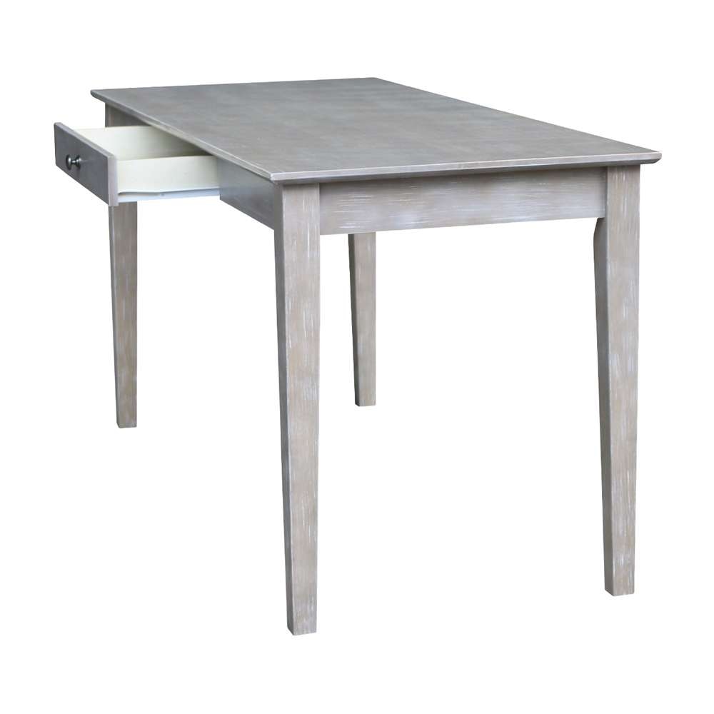 International Concepts - Writing Desk with Drawer - Large in Washed Gray Taupe Finish - OF09-42 veiw 10