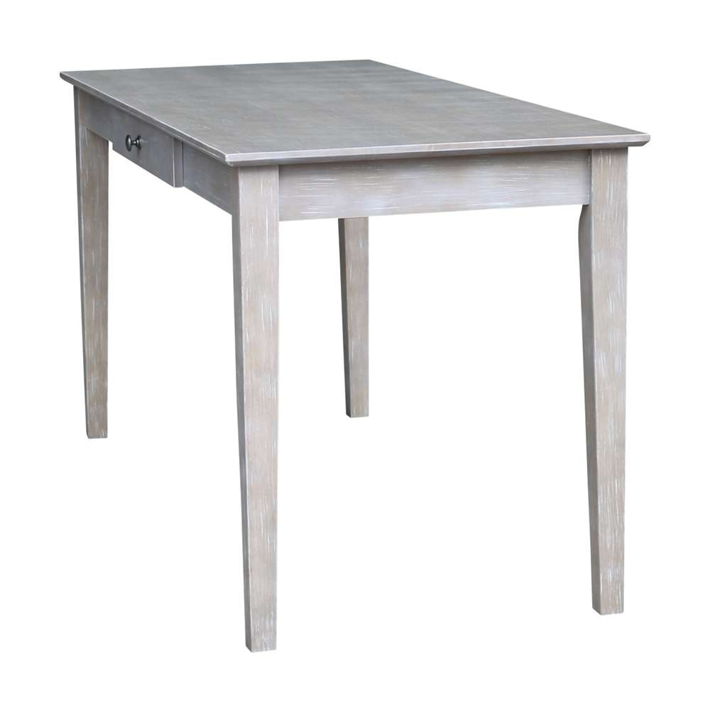 International Concepts - Writing Desk with Drawer - Large in Washed Gray Taupe Finish - OF09-42 veiw 11
