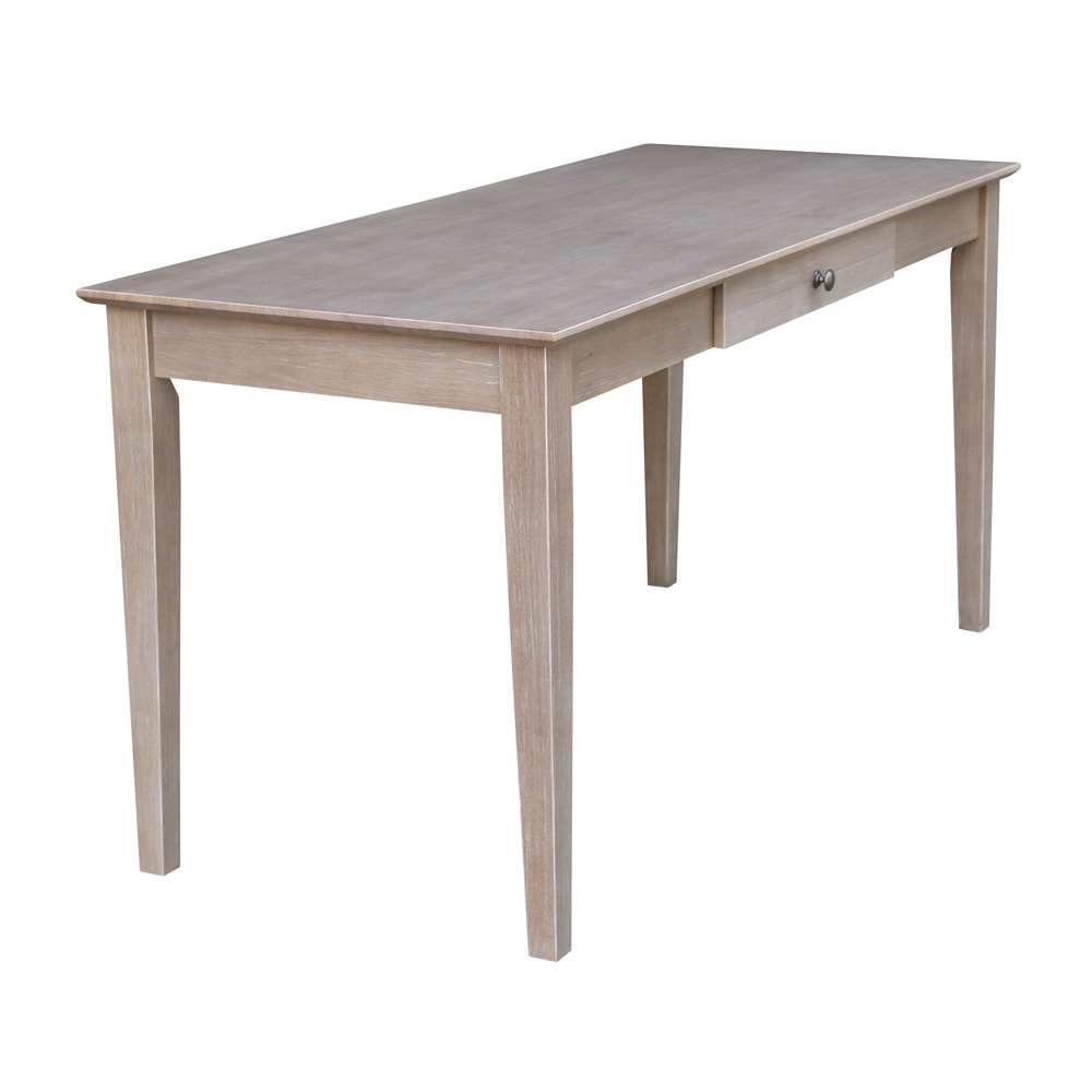 International Concepts - Writing Desk with Drawer - Large in Washed Gray Taupe Finish - OF09-42 veiw 12
