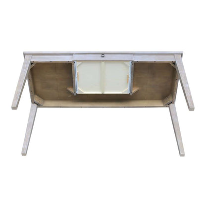 International Concepts - Writing Desk with Drawer - Large in Washed Gray Taupe Finish - OF09-42 veiw 13