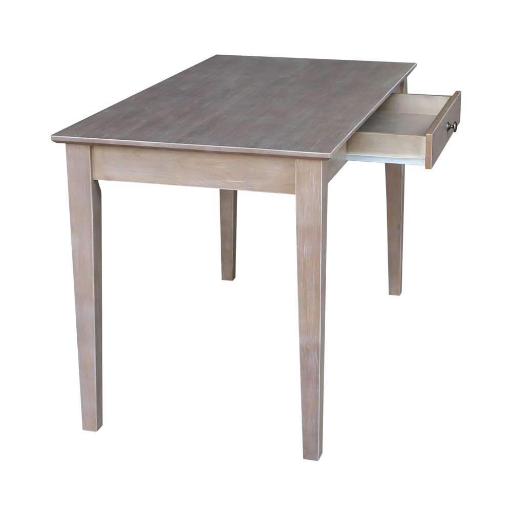 International Concepts - Writing Desk with Drawer in Washed Gray Taupe Finish - OF09-41 veiw 7