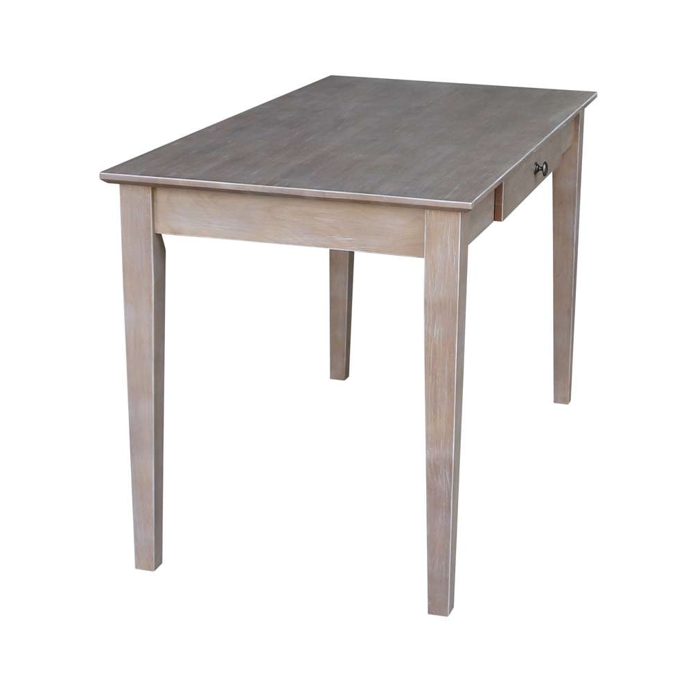 International Concepts - Writing Desk with Drawer in Washed Gray Taupe Finish - OF09-41 veiw 8