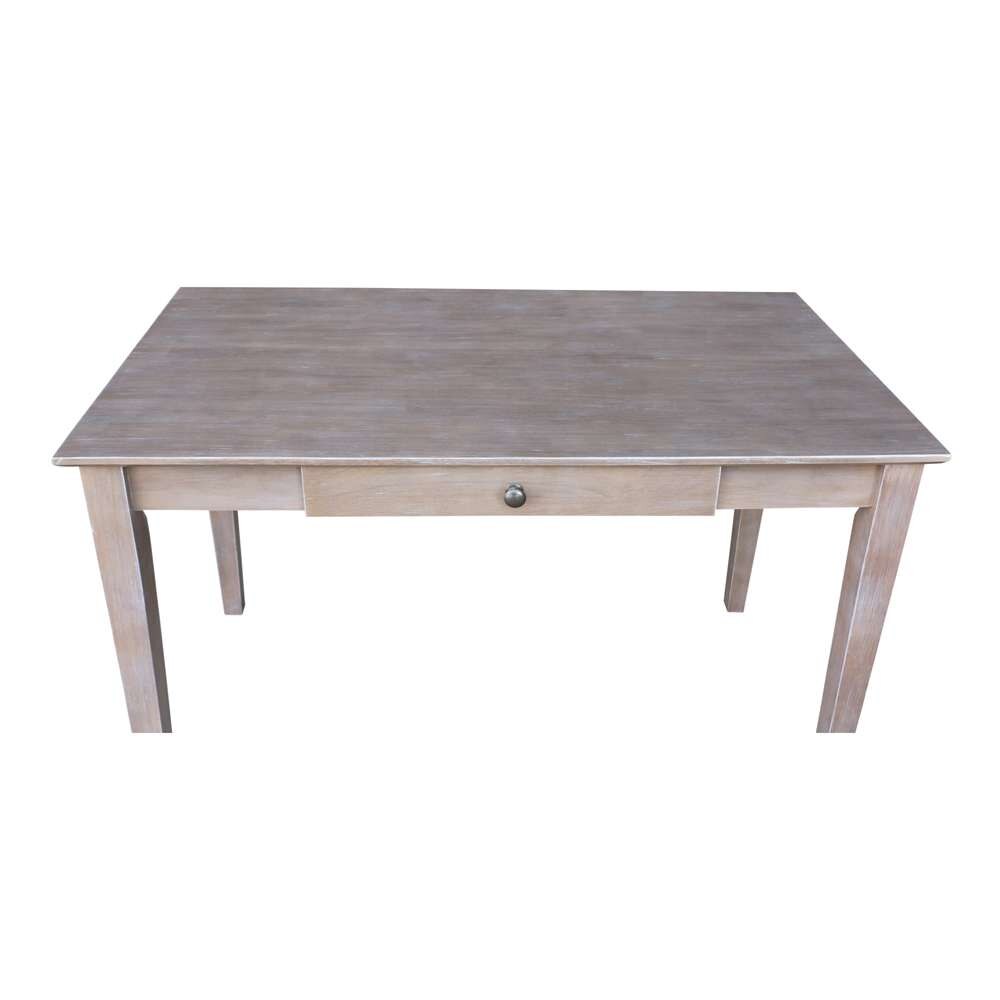 International Concepts - Writing Desk with Drawer in Washed Gray Taupe Finish - OF09-41 veiw 10