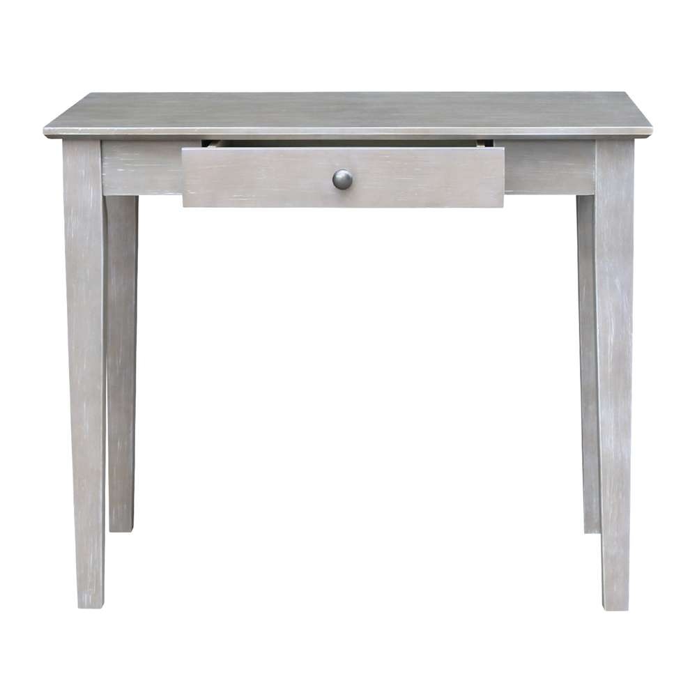 International Concepts - Writing Table in Washed Gray Taupe Finish - OF09-49 veiw 3