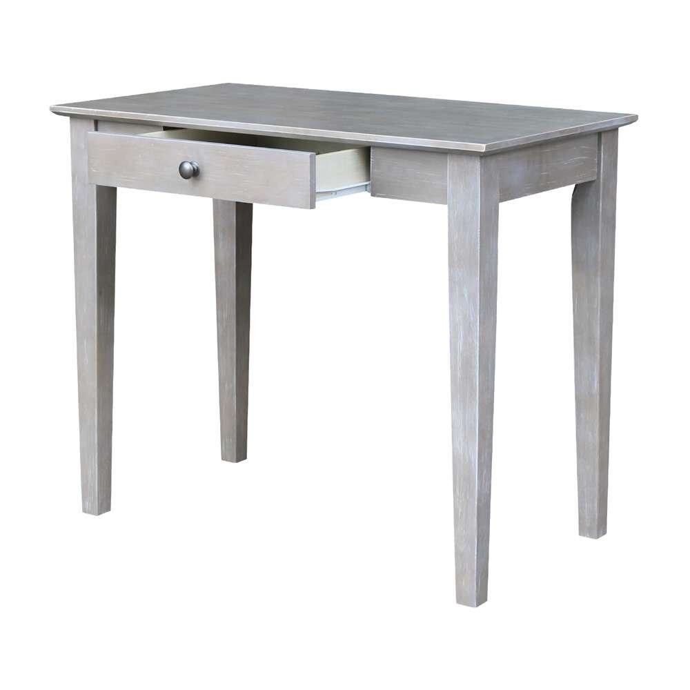 International Concepts - Writing Table in Washed Gray Taupe Finish - OF09-49 veiw 5