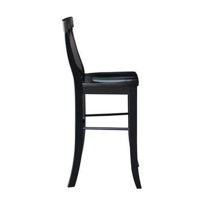 International Concepts - X-Back Bar Height Stool - 30inSH in Black Finish - S46-6133 veiw 7