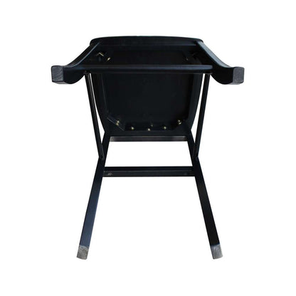 International Concepts - X-Back Bar Height Stool - 30inSH in Black Finish - S46-6133 veiw 9