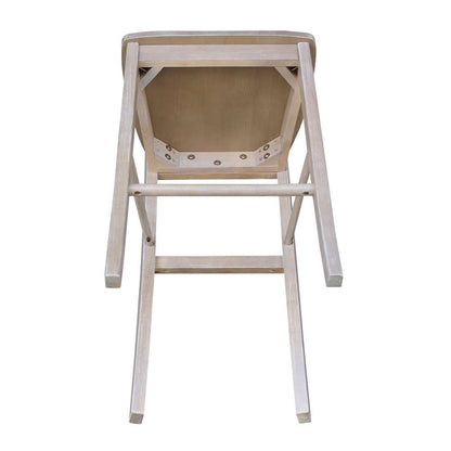 International Concepts - X-Back Bar Height Stool - 30inSH in Washed Gray Taupe Finish - S09-6133 veiw 8