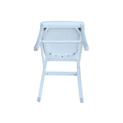 International Concepts - X-Back Bar Height Stool - 30inSH in White Finish - S08-6133 veiw 9