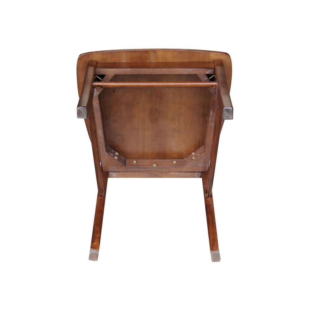 International Concepts - X-Back Chair with Solid Wood Seat in Espresso Finish (Set of 2) - C581-613P veiw 10