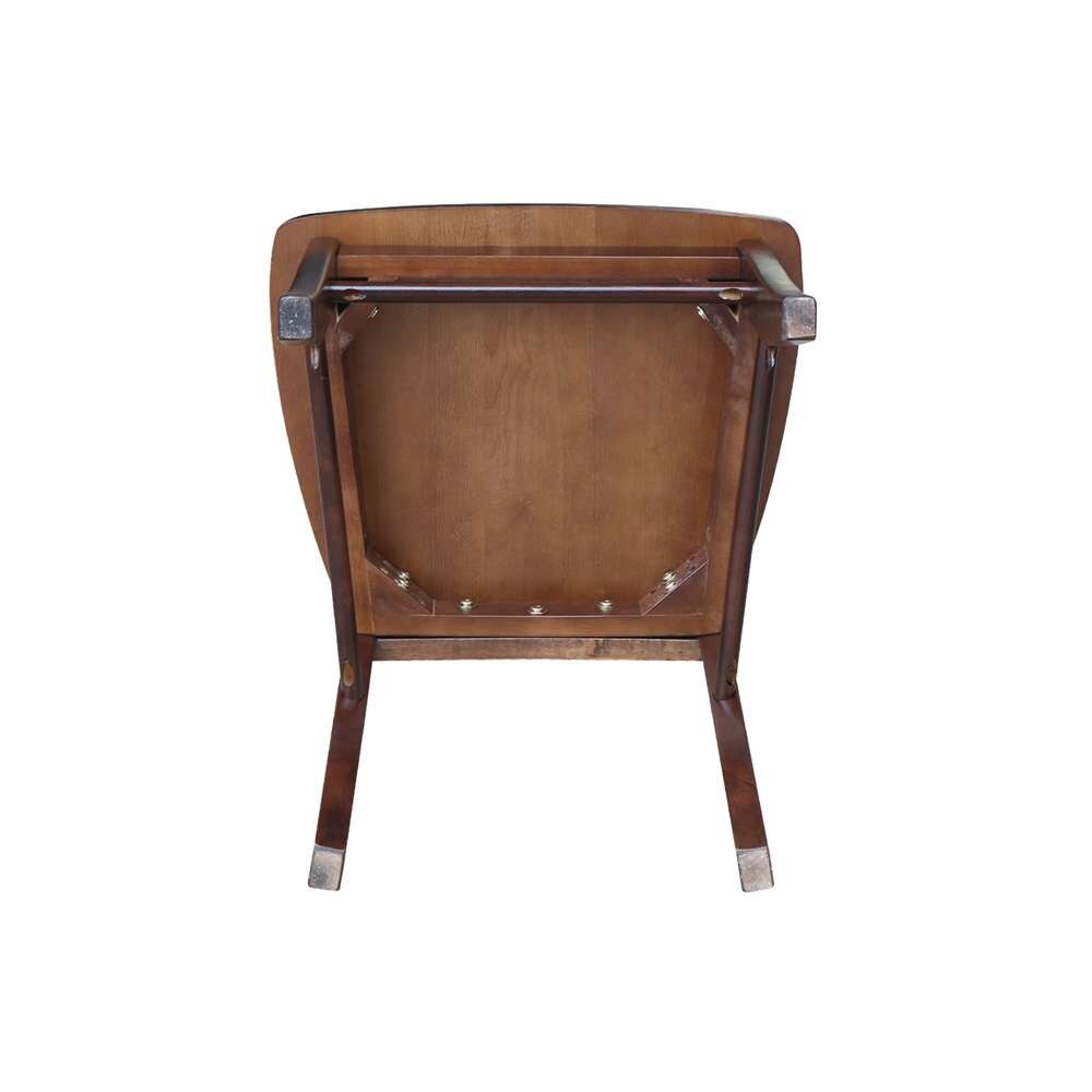 International Concepts - X-Back Chair with Solid Wood Seat in Rich Mocha Finish (Set of 2) - C15-613P veiw 10