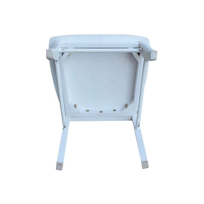 International Concepts - X-Back Chair with Solid Wood Seat in White Finish (Set of 2) - C08-613P veiw 9