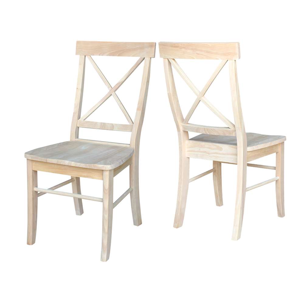International Concepts - X-Back Chair (Set of 2) - C-613P veiw 4