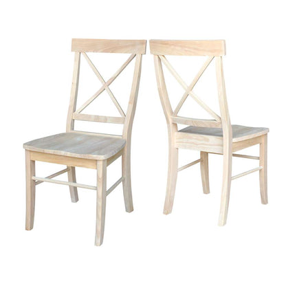 International Concepts - X-Back Chair (Set of 2) - C-613P veiw 4