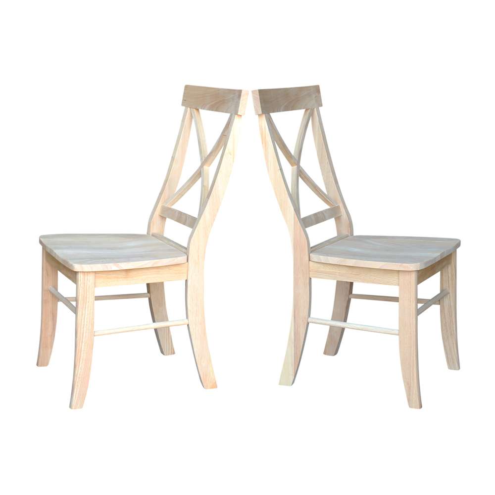 International Concepts - X-Back Chair (Set of 2) - C-613P veiw 5