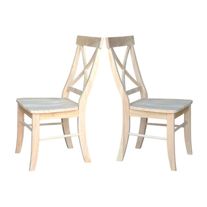 International Concepts - X-Back Chair (Set of 2) - C-613P veiw 5