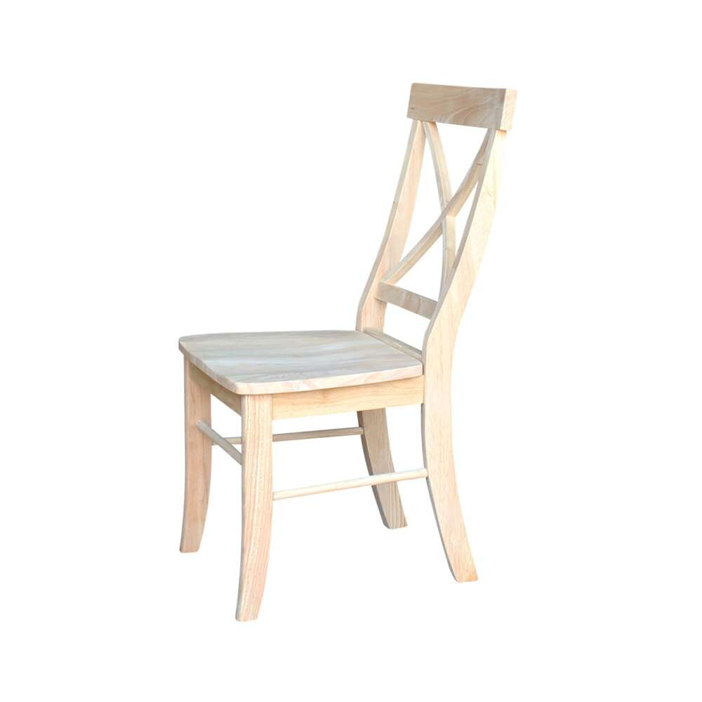 International Concepts - X-Back Chair (Set of 2) - C-613P veiw 7