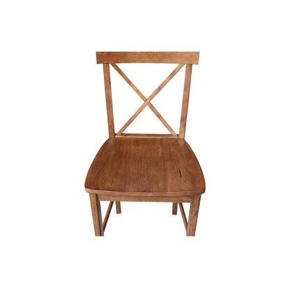International Concepts - X-Back Counter Height Stool - 24inSH in Distressed Oak Finish - S42-6132 veiw 10