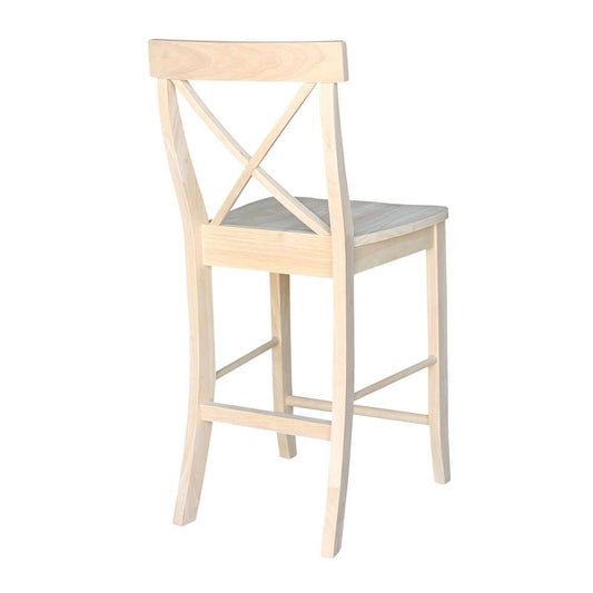 International Concepts - X-Back Stool - 24inSH - S-6132 veiw 2