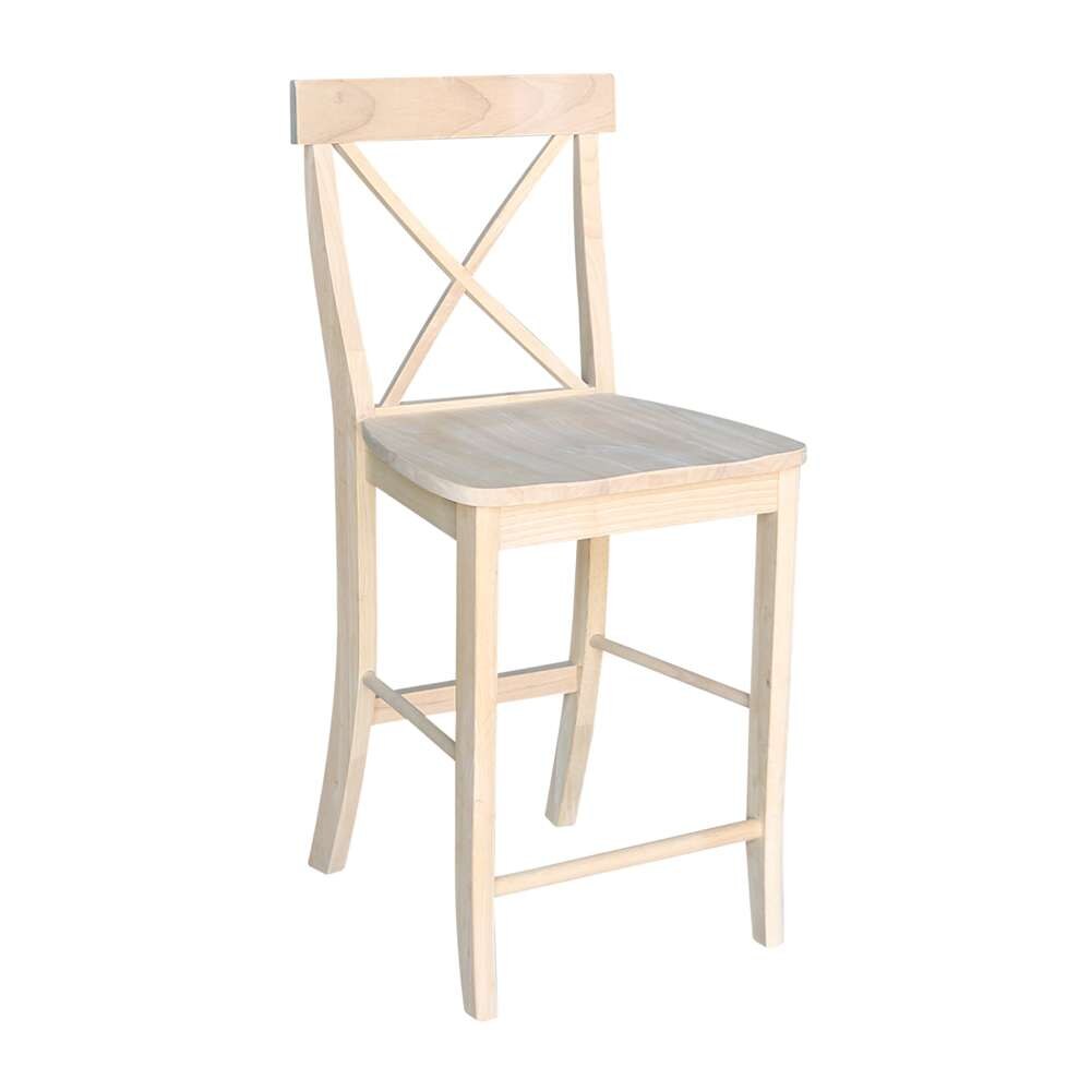 International Concepts - X-Back Stool - 24inSH - S-6132 veiw 4