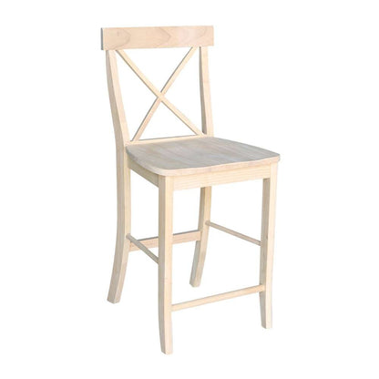 International Concepts - X-Back Stool - 24inSH - S-6132 veiw 4