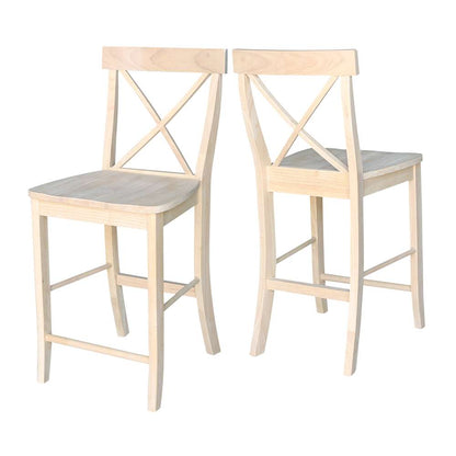 International Concepts - X-Back Stool - 24inSH - S-6132 veiw 5