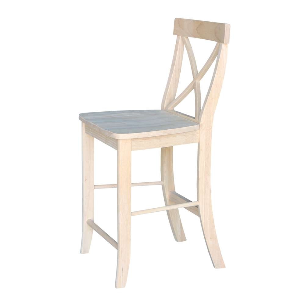International Concepts - X-Back Stool - 24inSH - S-6132 veiw 7