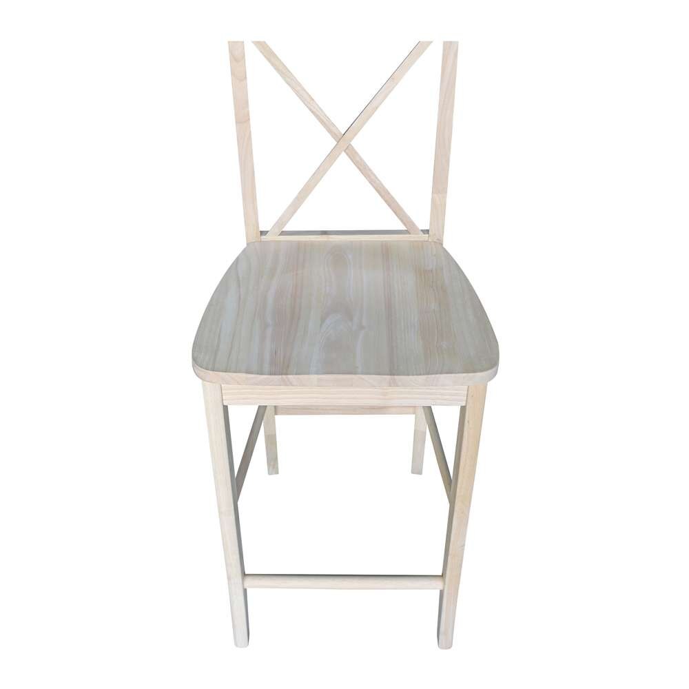 International Concepts - X-Back Stool - 24inSH - S-6132 veiw 9