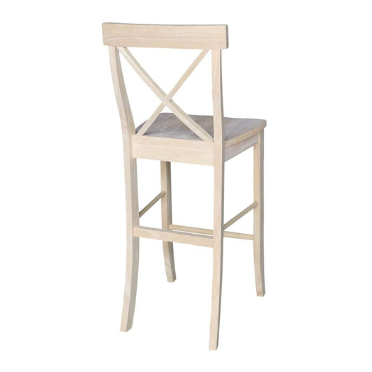 International Concepts - X-Back Stool - 30inSH - S-6133 veiw 2