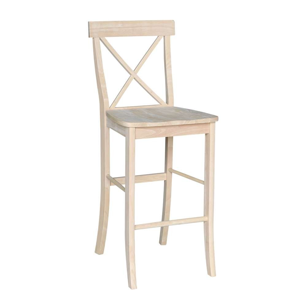 International Concepts - X-Back Stool - 30inSH - S-6133 veiw 4