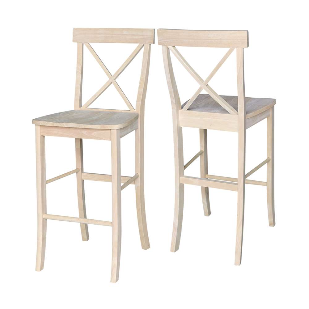 International Concepts - X-Back Stool - 30inSH - S-6133 veiw 5