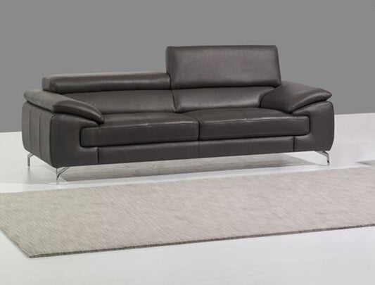 J&M Furniture - A973 Italian Leather Sofa in Grey - 17906112-S veiw 1
