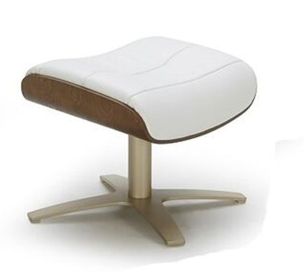 J&M Furniture - Karma White Ottoman - 18048-O veiw 1