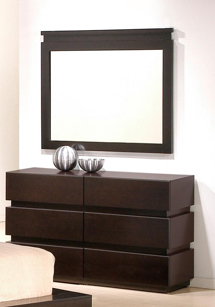 J&M Furniture - Knotch Dresser & Mirror - 1754426-DM veiw 1