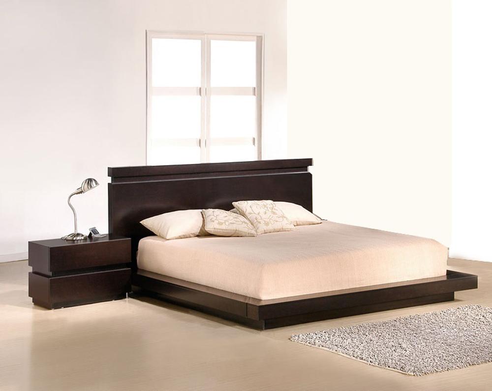 J&M Furniture - Knotch King Bed and Nightstand veiw 1