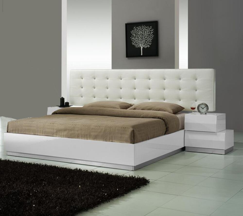 J&M Furniture - Milan 3-Piece Queen Bedroom Set White veiw 1