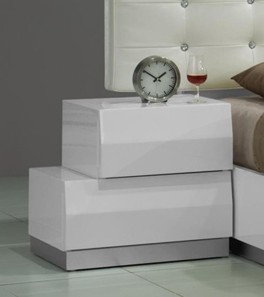 J&M Furniture - Milan Left Facing Night Stand in White - 17687-NSL veiw 1