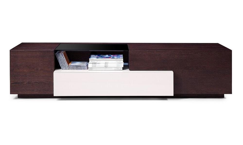 J&M Furniture - TV Stand Brown Oak/Grey Gloss - 178731 veiw 1