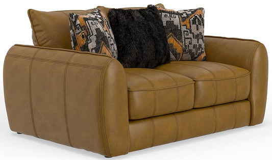 Jackson Furniture - Corvara Top Grain Leather Loveseat in Caramel - 240602127316307316 veiw 1