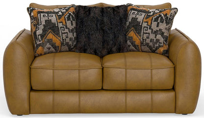Jackson Furniture - Corvara Top Grain Leather Loveseat in Caramel - 240602127316307316 veiw 5