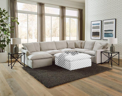 Jackson Furniture - Harper 4-Piece Sectional with LSF Chaise in Oyster - 134542183811_134575183811_134530183811_134559183811 veiw 1