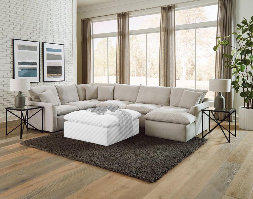 Jackson Furniture - Harper 4-Piece Sectional with RSF Chaise in Oyster - 134546183811_134576183811_134530183811_134559183811 veiw 1